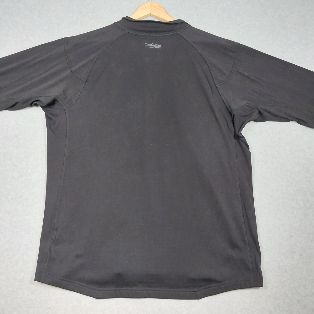 Sitka CORE Midweight Zip-T XL Black Fleece Pullover Stretch Hunting Outdoors - Picture 4 of 10
